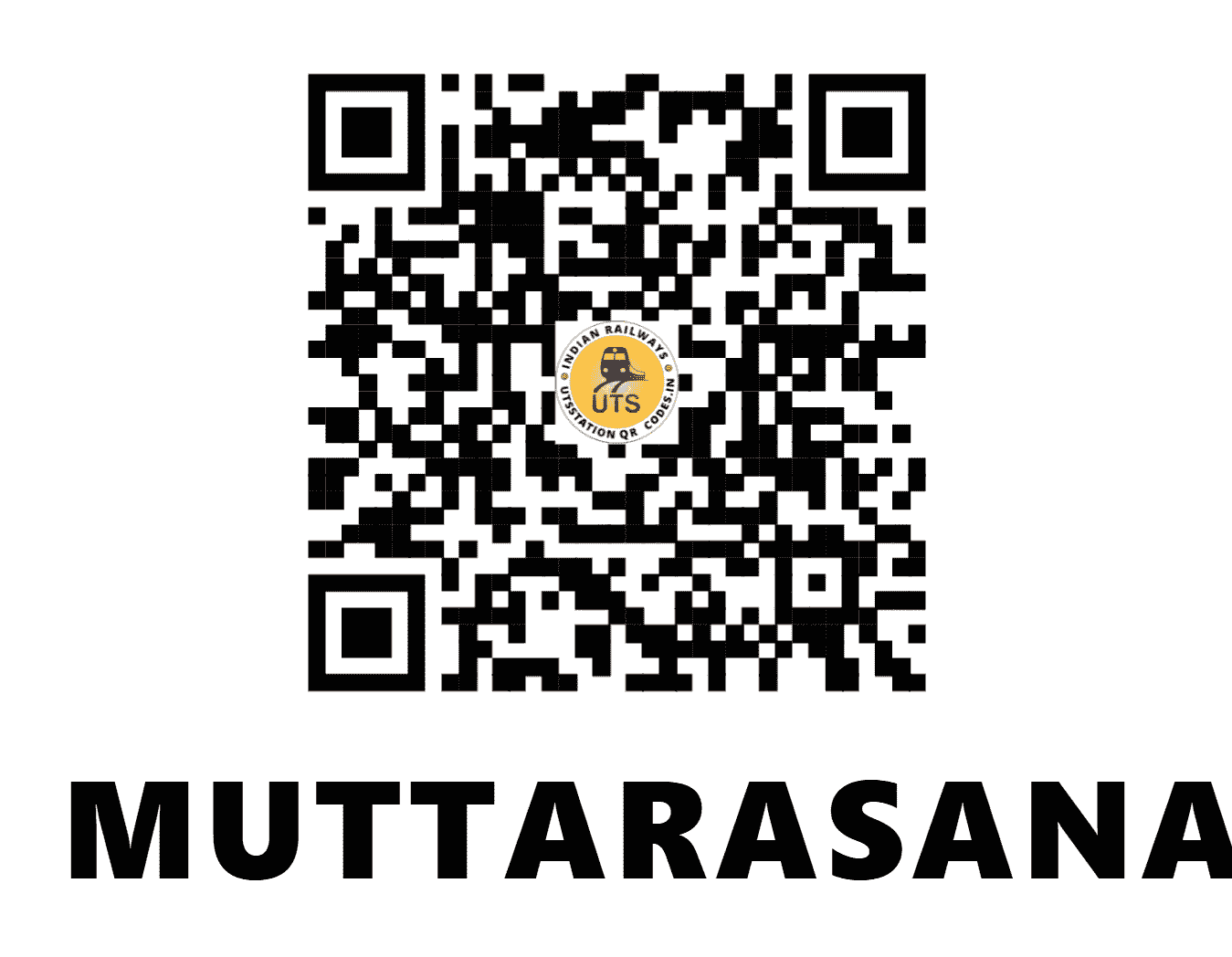 UTS QR Code for MUTTARASANALLUR - MTNL (SR - TAMIL NADU)